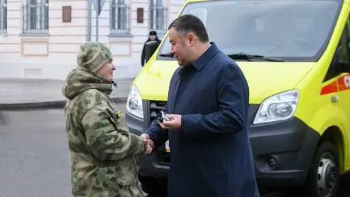 Губернатор передал охотоведам-инспекторам Конаковского округа новую технику. Декабрь 2024