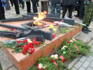 Митинг посвященный Дню Победы 6 мая 2011 года