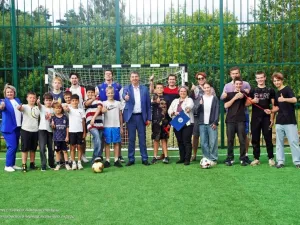 Открытие отремонтированного по ППМИ футбольного поля Июль 2025