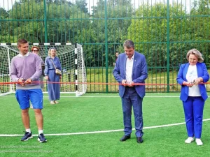 Открытие отремонтированного по ППМИ футбольного поля Июль 2025