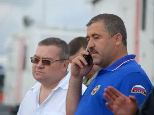  торжественный митинг, посвященный выводу наземной группировки спасателей из Конаковского района. Август 2014 год.